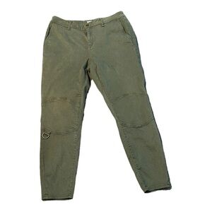 Warp + Weft | JFK New York City Skinny Olive Green Jeans Size 14. 28” Length